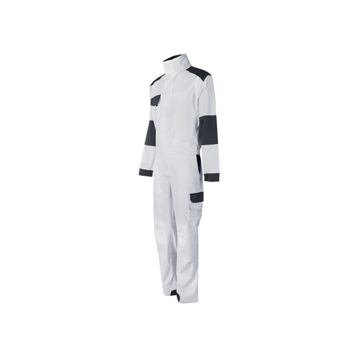 Upower Pola Mono de Trabajo Resistente - Talla L - Algodon Stretch, Multiples Bolsillos, Ajuste Elastico, Rodillas Preformadas, Refuerzos Antidesgaste 1