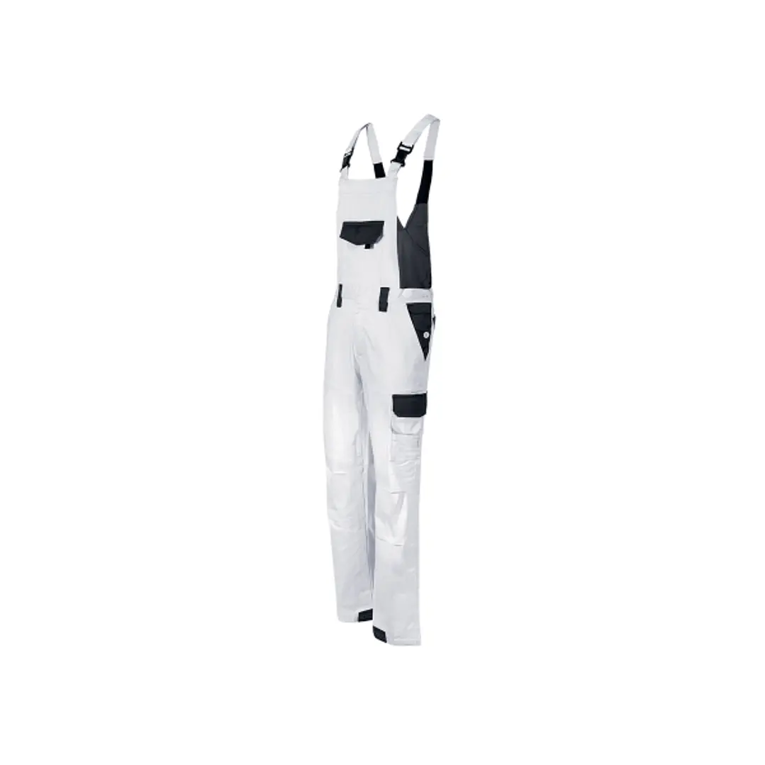 Upower Kalamata Peto de Trabajo Resistente - Talla 3XL - Algodon Stretch, Multiples Bolsillos, Tirantes Ajustables, Rodillas Preformadas, Refuerzos An 1