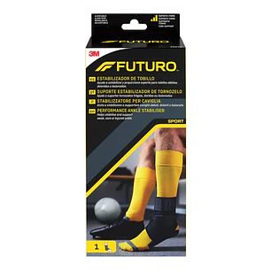 Futuro Tobillera - Ajustable (20.3 - 25.4cm) - Transpirable - Aisla la Humedad - Color Negro