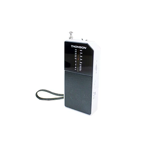 Thomson RT205 Radio FM/AM Portatil Analogica - Antena Telecopica - Color Blanco/Negro