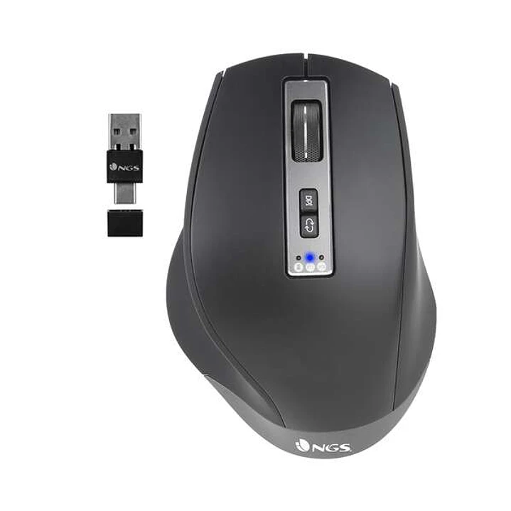 NGS Blur-RB Raton Inalambrico Multidispositivo Bluetooth USB 3200dpi - 5 Botones - Uso Diestro - Bateria Recargable 1