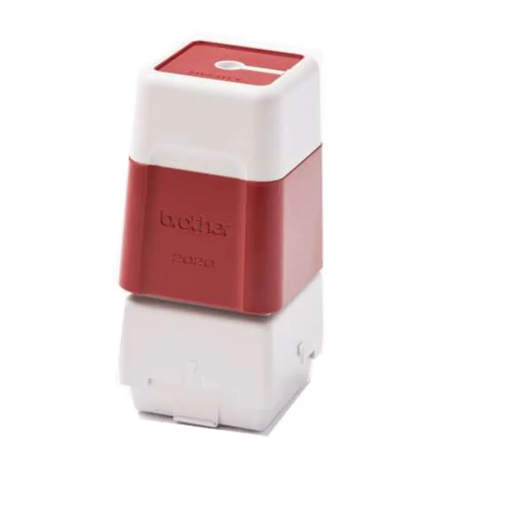 Brother PR2020R6P Pack de 6 Monturas de Sellos Originales - 20x20mm - Color Rojo 1