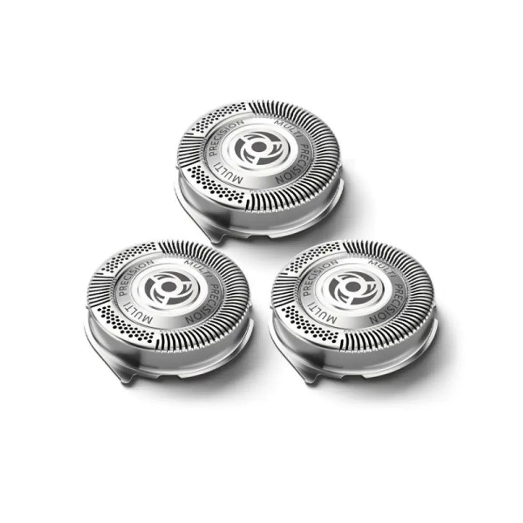Philips Pack de 3 Cabezales de Recambio para Afeitadoras Serie 5000 - Cuchillas Autoafilables - Seguimiento de Contornos - Color Acero 1