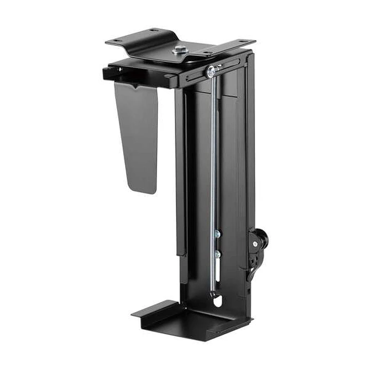 Aisens Soporte Giratorio y Altura Personalizable para CPU por Debajo de Escritorio con Mango de Bloqueo Facil - Color Negro 1