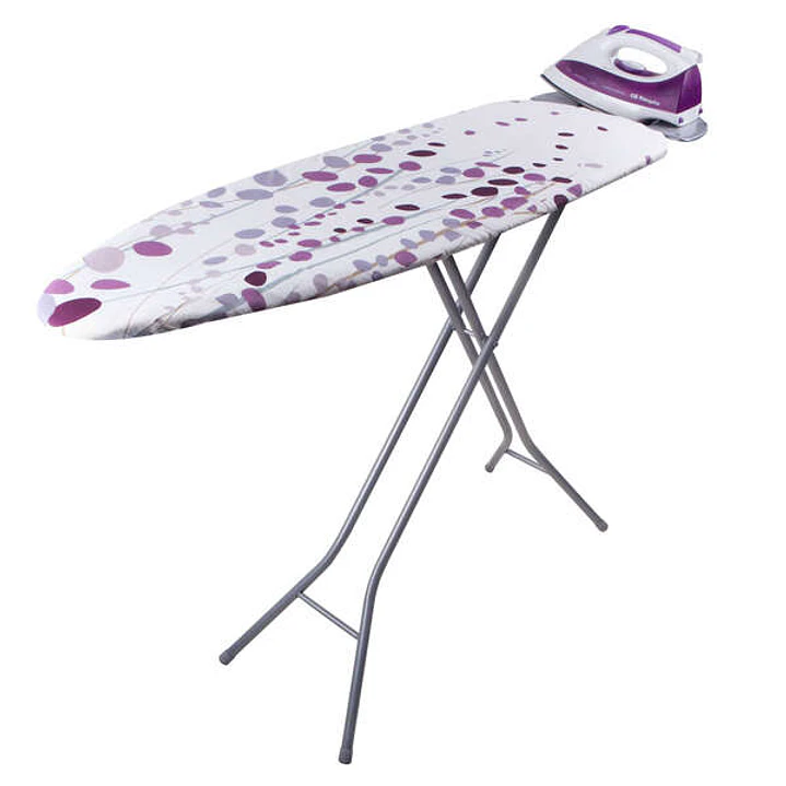 Orbegozo TP 2000 Tabla de Planchar Ergonomica - Rejilla de Acero Resistente - Altura Ajustable - Funda de Algodon - Muleton de Felpa de 7mm - Facil de 1