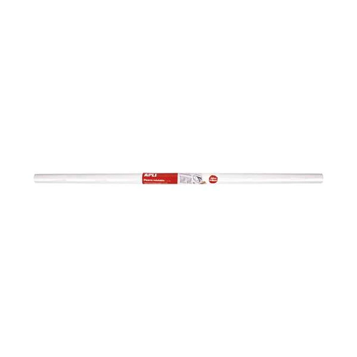Apli Pizarra Blanca Adhesiva en Rollo 2 x 1 m - Adhesivo Reposionable - Para Superficies Lisas y Solidas - Facil y Rapida de Limpiar - Color Blanco 1