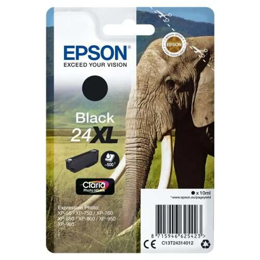 Epson T2431 (24XL) Negro Cartucho de Tinta Original - C13T24314012 1