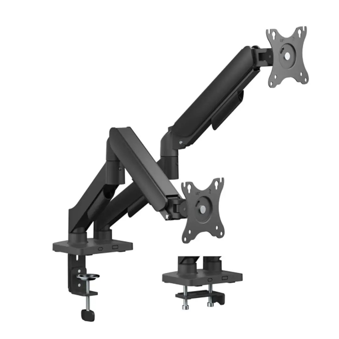 Aisens Soporte de Mesa ECO Contrapeso Giratorio e Inclinable para Monitor/TV 9kg (3 Pivotes - 2 Brazos) de 17-32 - Color Negro 1