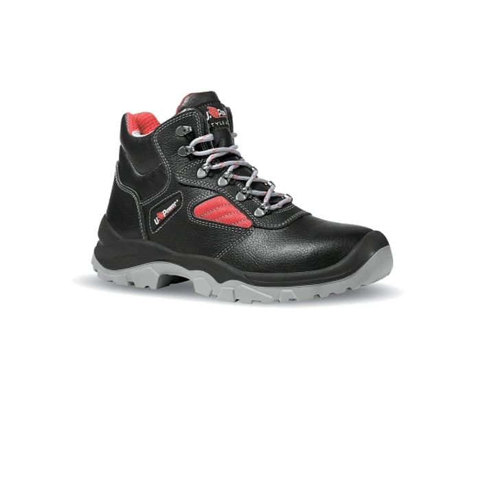 Upower Mayon L Calzado de Seguridad Altos - Talla 41 - Empeine Cuero Hidrofugo, Puntal Acero, Antiperforacion, Suela Antideslizante, Lamina Acero Ergo 1