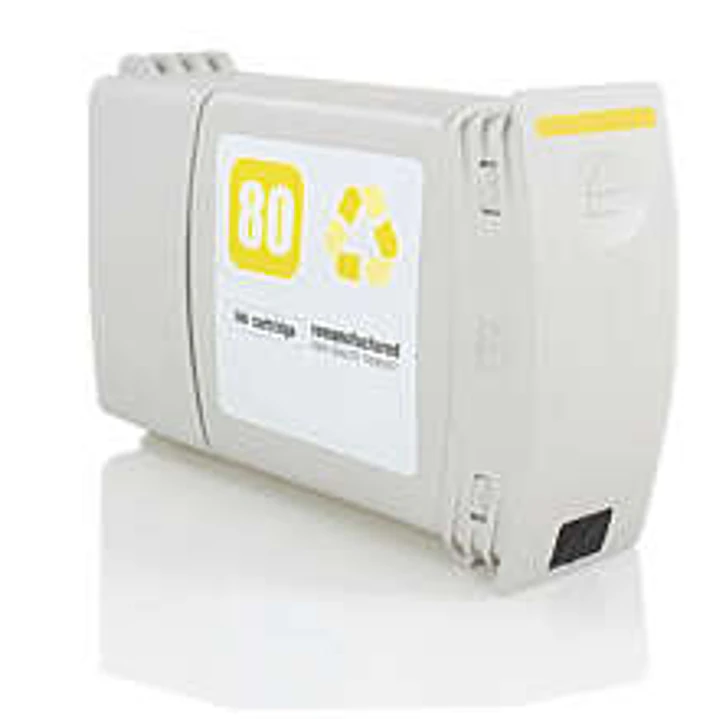 Generico HP 80 Amarillo Cartucho de Tinta - Reemplaza C4848A 1