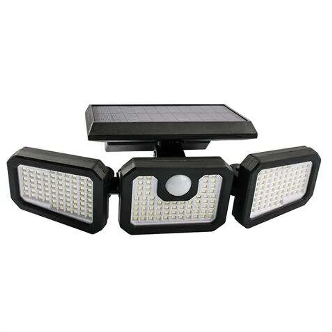Elbat Foco Solar Triple - 800LM - Luz Fria 6500K - Sensor de Movimiento 1