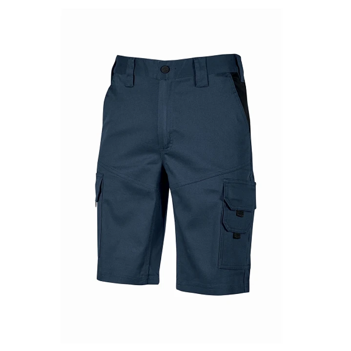 Upower Bonito Pantalones Cortos de Trabajo de Algodon Elastizado - Talla 5XL - Frescos y Comodos, Cinturilla Elastica, Multiples Bolsillos, Cierre Cre 1