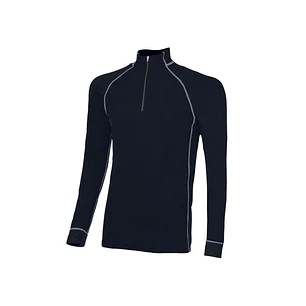 Upower Makalu Camiseta de Trabajo Tecnica - Talla XL - Cuello Alto con Cremallera, Costuras Planas Antirritacion, Material Transpirable - Color Azul M
