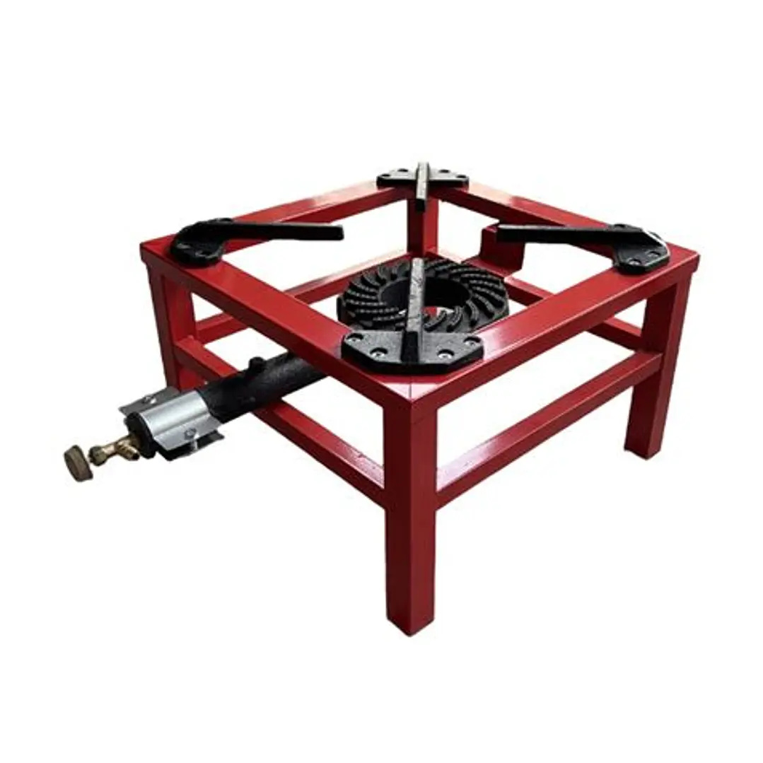 Muvip MV0628 Hornillo a Gas Portatil Reforzado - Quemador de Hierro Fundido - Potencia 7.5kW - Llave de Regulacion de Gas - Compatible con Butano y Pr 1