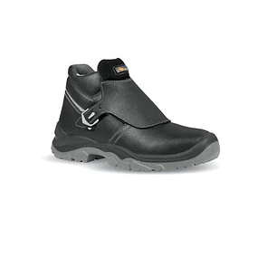 Upower Crocodile L Calzado de Seguridad Altos - Talla 47 - Empeine Cuero Hidrofugo, Puntal Acero, Antiperforacion, Suela Antideslizante, Lamina Acero 