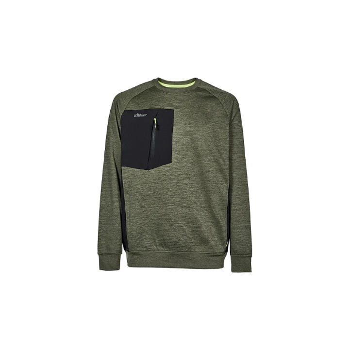Upower York Sudadera Polar - Talla M - Cuello Redondo, Proteccion Termica - Color Verde Oscuro 1
