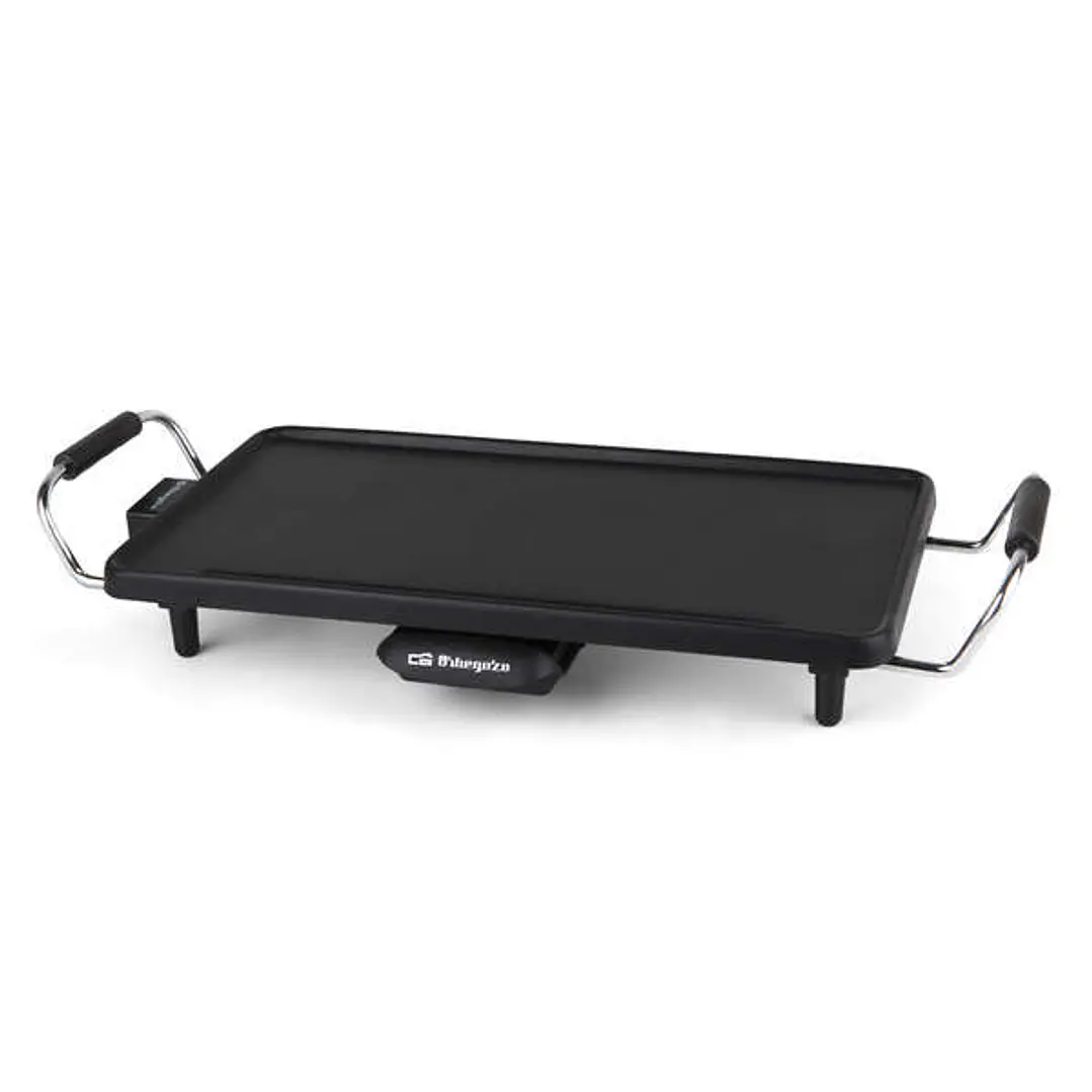 Orbegozo Tabla de Asado Pureza - Conserva Liquidos y Nutrientes - Cocina Carnes - Vegetales y mas - Asas de Toque Frio - Facil Transporte - 2000W - An 1