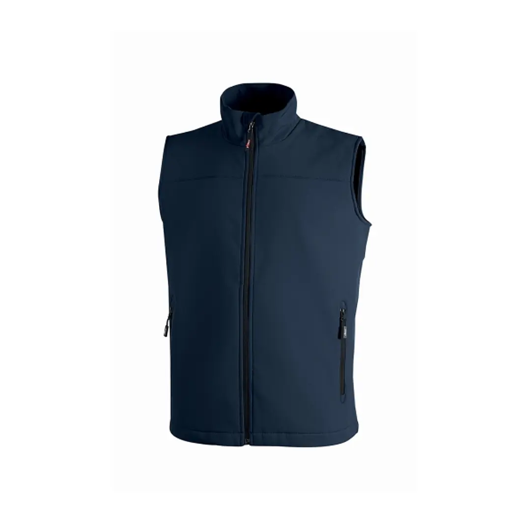 Upower Dublino Chaleco de Trabajo Soft Shell - Talla M - Transpirable, Antiviento, Repelente al Agua, Multibolsillos con Cremallera, Ajuste Personaliz 1