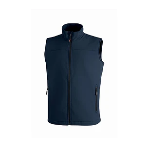 Upower Dublino Chaleco de Trabajo Soft Shell - Talla L - Transpirable, Antiviento, Repelente al Agua, Multibolsillos con Cremallera, Ajuste Personaliz