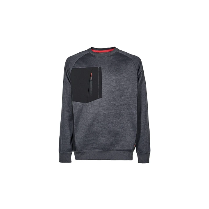 Upower York Sudadera Polar Cuello Redondo - Talla M - Proteccion Termica - Color Gris Meteorito 1