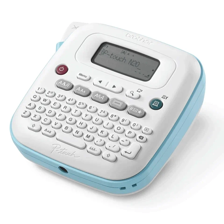Brother PT-N20 Rotuladora Electronica de Sobremesa Portatil - Pantalla LCD - 3 Tipos de Letra, 15 Marcos y 250 Simbolos - Ancho de Cinta 12mm - Corte  1
