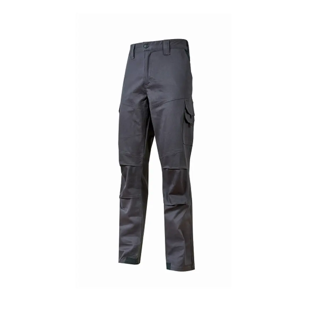 Upower Belgrado Pantalon de Trabajo Resistente - Talla 4XL - Tela Poliester Algodon Elastico, Multiples Bolsillos, Cintura Elastica, Proteccion Lumbar 1