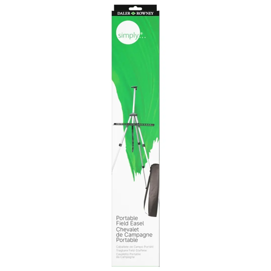 Daler Rowney Simply Caballete de Campo Portatil - Aluminio - Altura de Lienzo de 84cm 1
