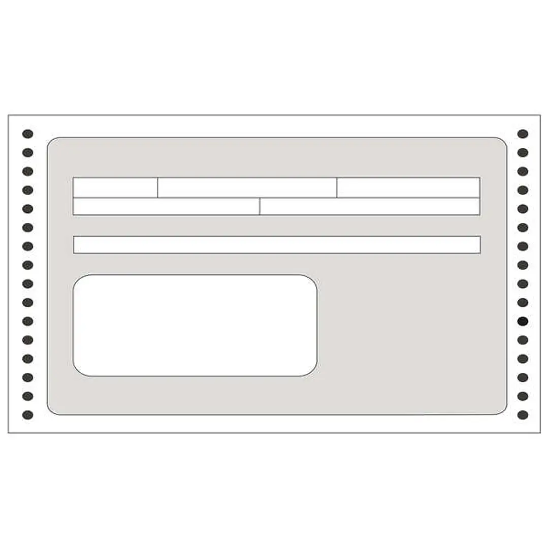 Apli Formulario Recibos en Continuo 240mm x 4' - 1500 U - Impresion de Alta Calidad - Papel Autocopiativo - Facil Separacion Blanco 1