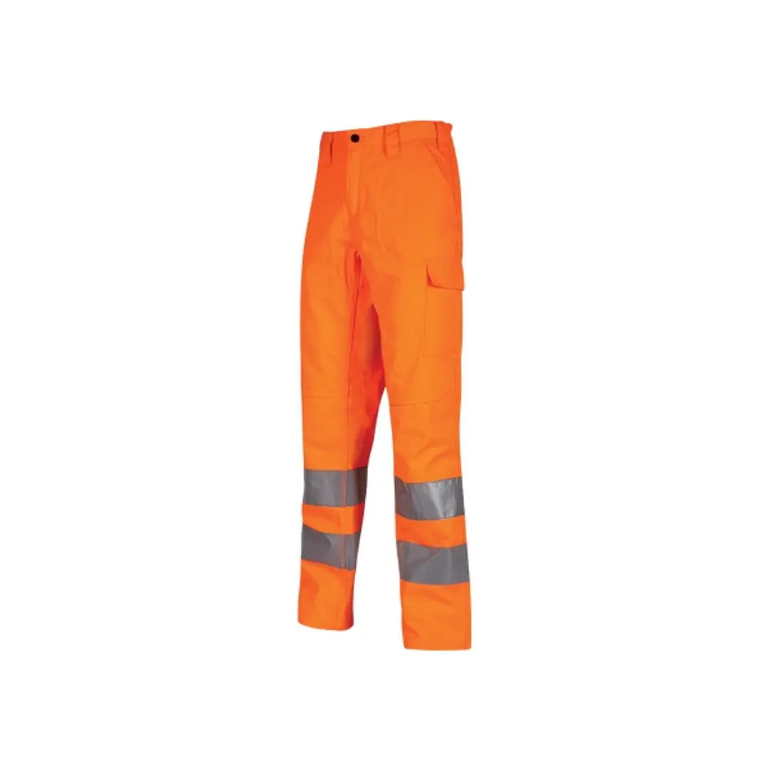 Upower Sirius Pantalon de Trabajo Alta Visibilidad - Talla 4XL - Resistente al Desgaste, Elementos Reflectantes, Bolsillos Funcionales, Proteccion Lum 1