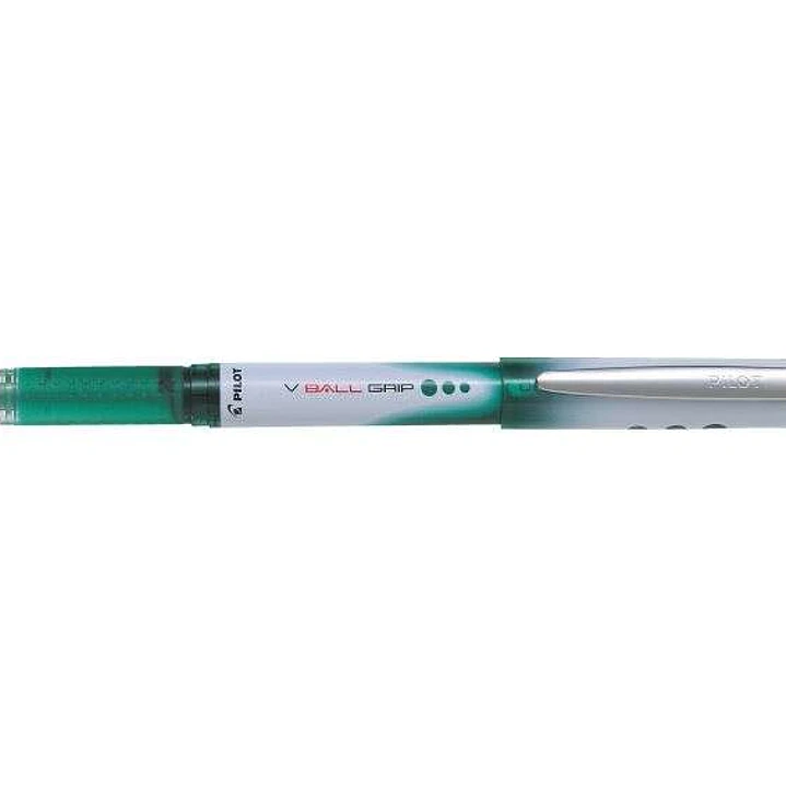 Pilot Boligrafo de Tinta Liquida V Ball Grip 05 - Punta de Bola Conica 0.5mm - Trazo 0.3mm - Grip de Goma - Color Verde 1