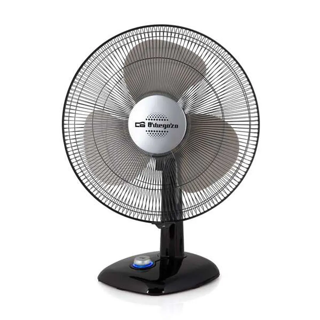 Orbegozo TF 0134 Ventilador de Sobremesa - Potente Caudal de Aire - Silencioso y Seguro - Funcion Oscilacion e Inclinacion - Control de Velocidad LED 1