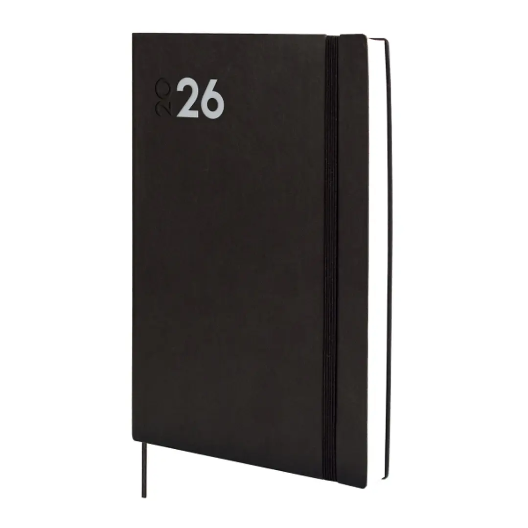 Finocam Dynamic Mara Agenda Profesional - Anual 2026 - Tapa Blanda - Cierre con Goma Elastica - Formato Y11 - 169x22x245mm - 1 Dia por Pagina - Color  1