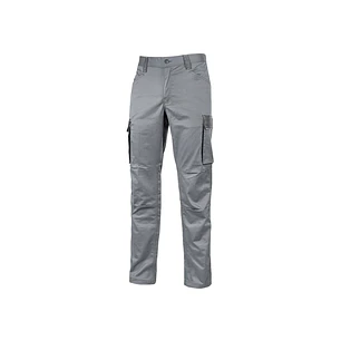 Upower Crazy Pantalones Cargo Stretch - Talla XL - Bolsillos Multifuncionales, Refuerzo Poli-Oxford, Detalles Reflectantes, Cinturilla Elastica, Rodil