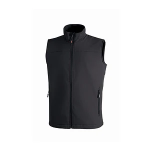 Upower Dublino Chaleco de Trabajo Soft Shell - Talla L - Transpirable, Antiviento, Repelente al Agua, Multibolsillos con Cremallera, Ajuste Personaliz