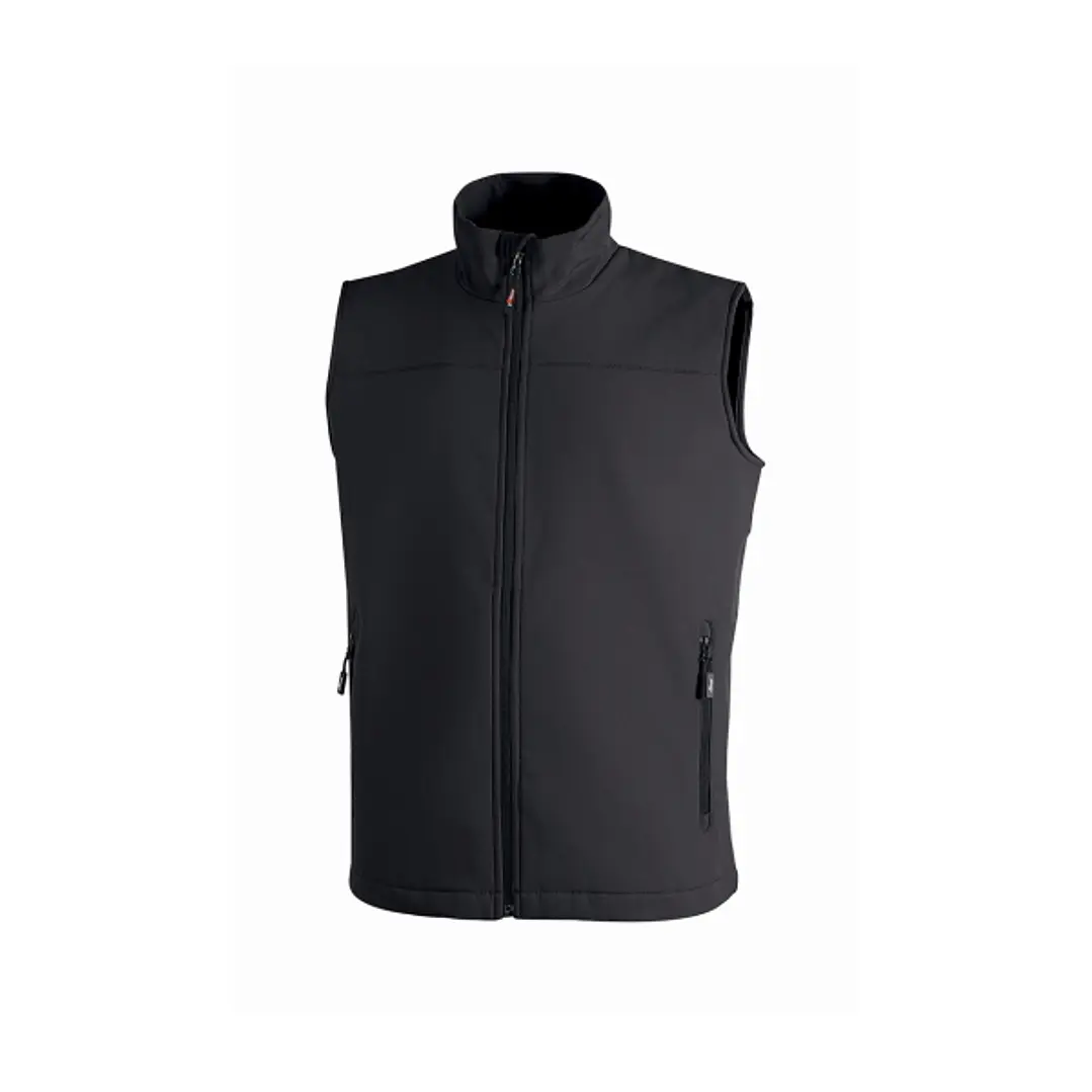 Upower Dublino Chaleco de Trabajo Soft Shell - Talla 4XL - Transpirable, Antiviento, Repelente al Agua, Multibolsillos con Cremallera, Ajuste Personal 1
