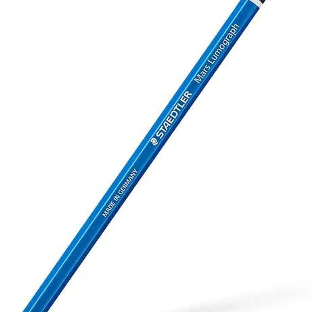 Staedtler Mars Lumograph 100 Lapiz de Grafito Hexagonal - Mina 9B - Resistencia a la Rotura - Madera de Bosques Sostenibles 1
