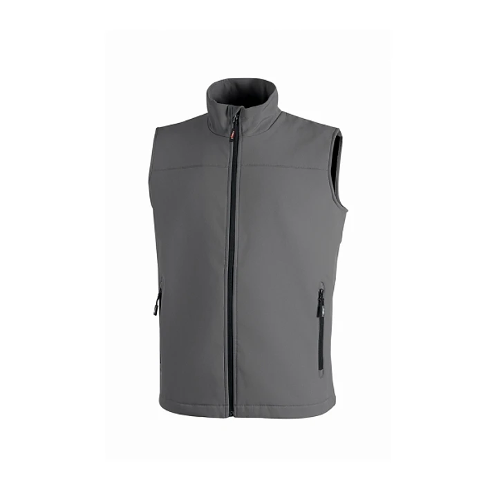 Upower Dublino Chaleco de Trabajo Soft Shell - Talla 2XL - Transpirable, Antiviento, Repelente al Agua, Multibolsillos con Cremallera, Ajuste Personal 1