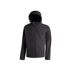 Upower Kyra Cazadora de Trabajo - Talla 3XL - Soft Shell Mechanical Stretch, Antiviento, Repelente al Agua, Capucha Desmontable, Mangas Preformadas, E