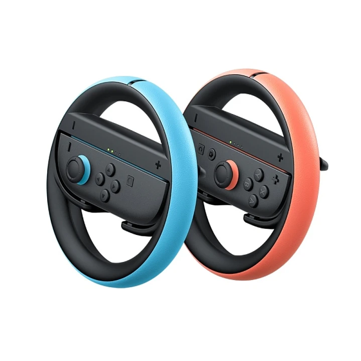 Nintendo Pack de 2 Volantes para Joy-Con 2 - Conexion Magnetica Segura - Mejor Agarre - Inmersion en Juegos de Carreras - No Incluye Mandos - Color Ne 1
