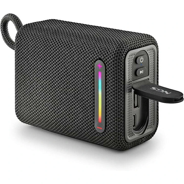 NGS Roller Furia 1 Altavoz Bluetooth 15W TWS - Autonomia hasta 9h - Resistencia al Agua IPX6 - Color Negro 1