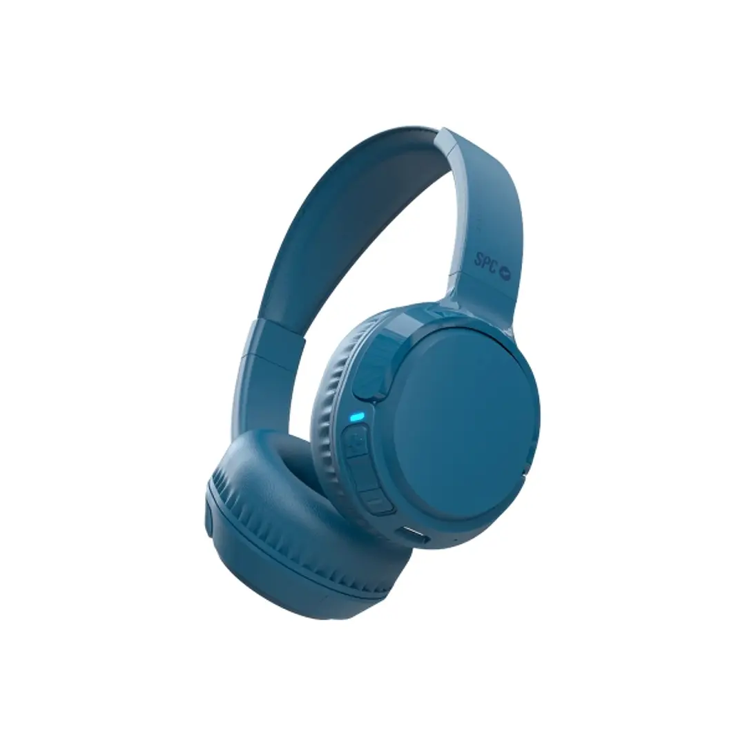 SPC Heron 2 Studio Auriculares de Diadema Inalambricos -  Conexion a Dos Dispositivos - 50h de Autonomia - Plegables - Color Azul 1