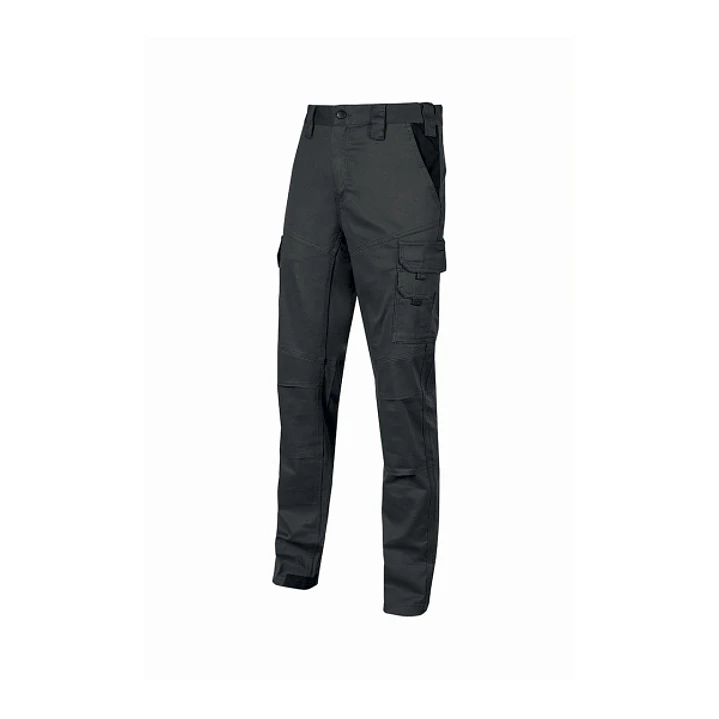 Upower Guapo Pantalones de Trabajo de Algodon Elastico - Talla 5XL - Bolsillos Multifuncionales, Cierre Resistente, Proteccion Lumbar, Detalles Reflec 1
