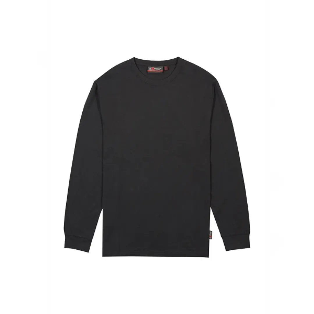 Upower Renga Camiseta de Manga Larga - Talla L - Algodon Jersey Suave, Diseño Elegante con Canale, Refuerzos en Hombros y Cuello, Proteccion DPI1 - Co 1