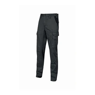 Upower Guapo Pantalones de Trabajo de Algodon Elastico - Talla 4XL - Bolsillos Multifuncionales, Cierre Resistente, Proteccion Lumbar, Detalles Reflec