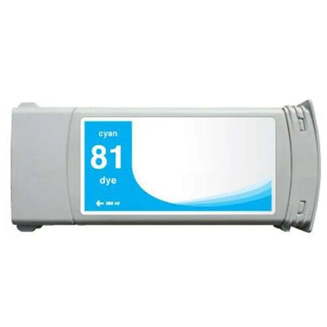 Generico HP 81 Cyan Cartucho de Tinta - Reemplaza C4931A 1