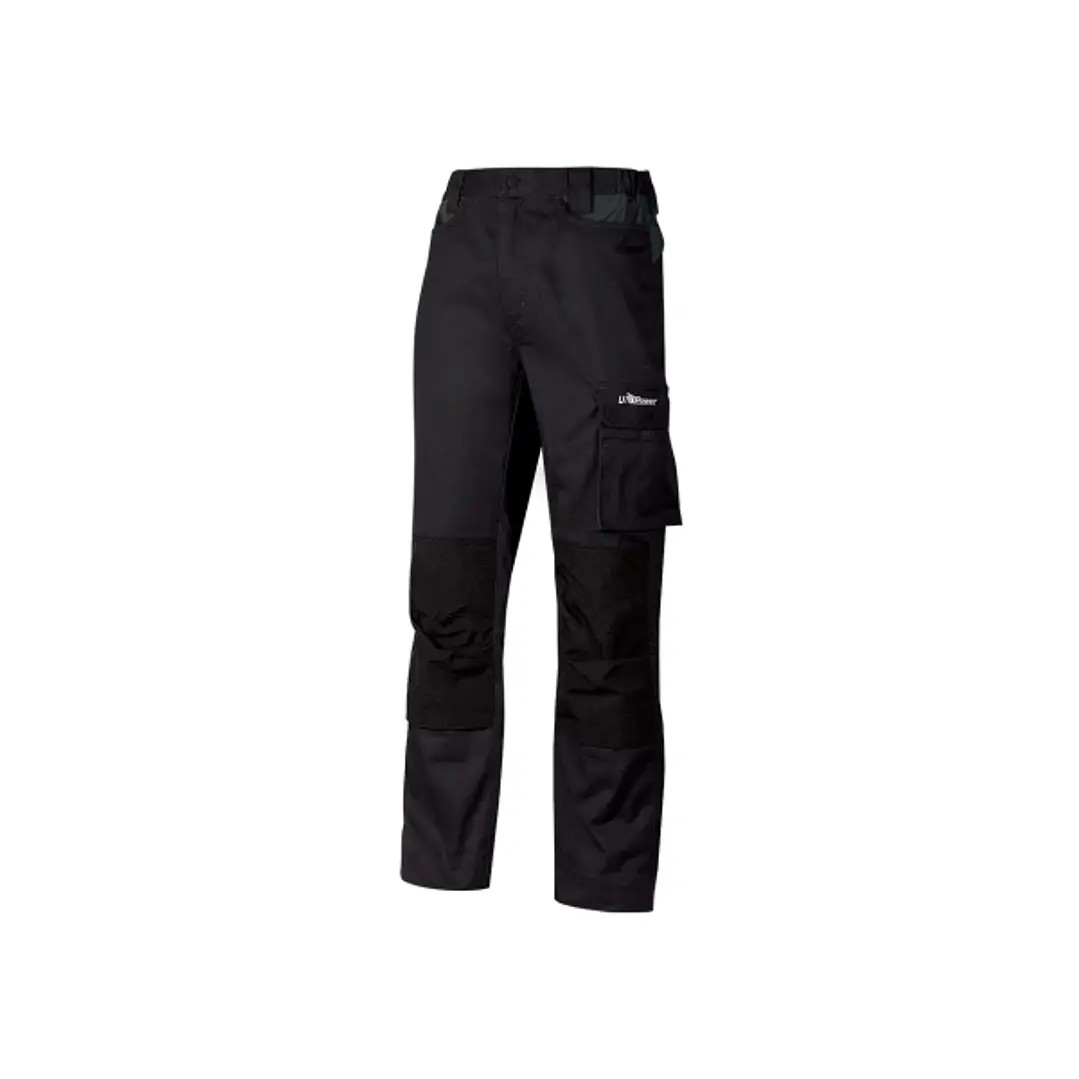 Upower Mallorca Pantalon de Trabajo Ergonomico - Talla 2XL - Algodon Elastico, Cintura Elastica, Multiples Bolsillos, Refuerzos Estrategicos, Cinta Re 1