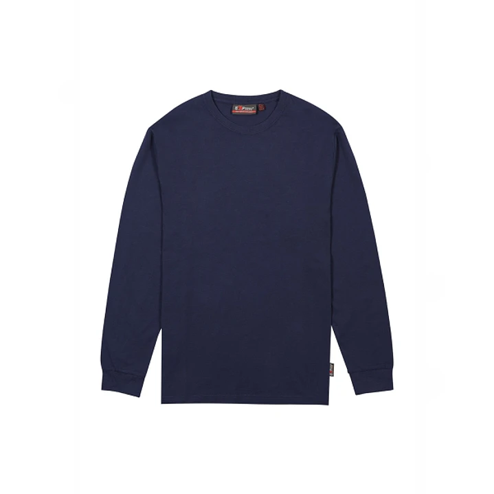 Upower Renga Camiseta de Manga Larga - Talla L - Algodon Jersey Suave, Diseño Elegante con Canale, Refuerzos en Hombros y Cuello, Proteccion DPI1 - Co 1