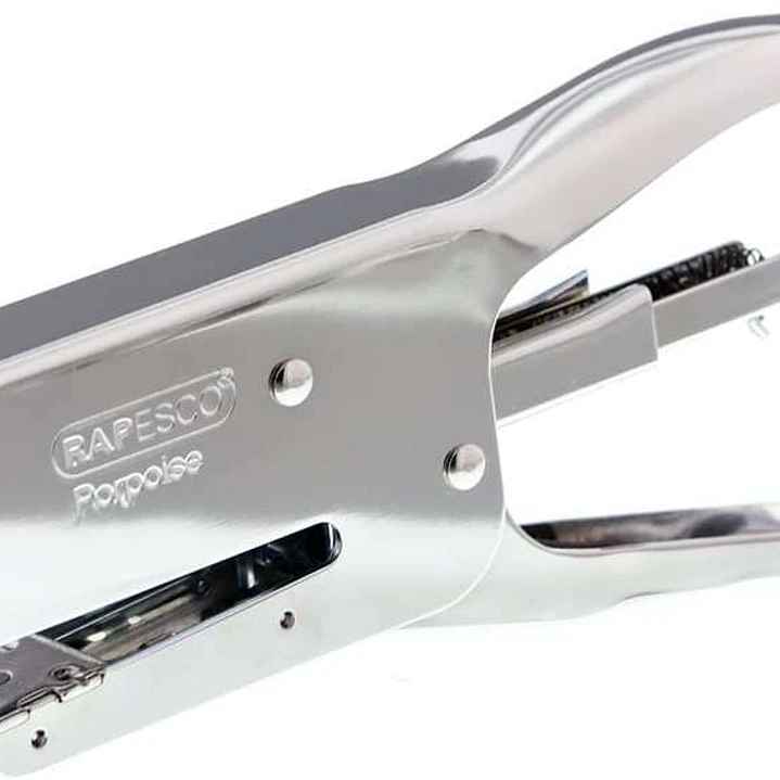 Rapesco Porpoise Grapadora Metalica de Tenaza - Hasta 40 Hojas con Grapas de 8mm - Grapas 26/6-8mm, 24/6-8mm - Grapado Cerrado 1