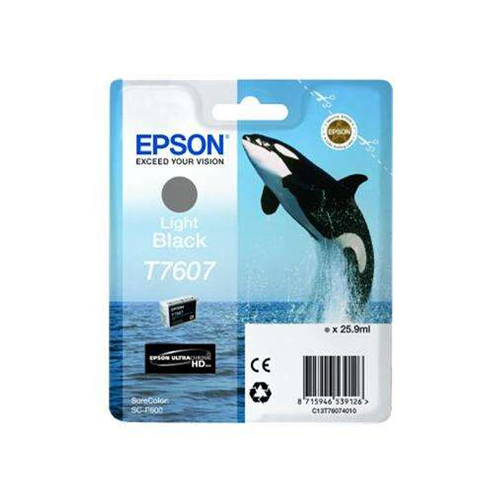 Epson T7607 Negro Light Cartucho de Tinta Original - C13T76074010 1