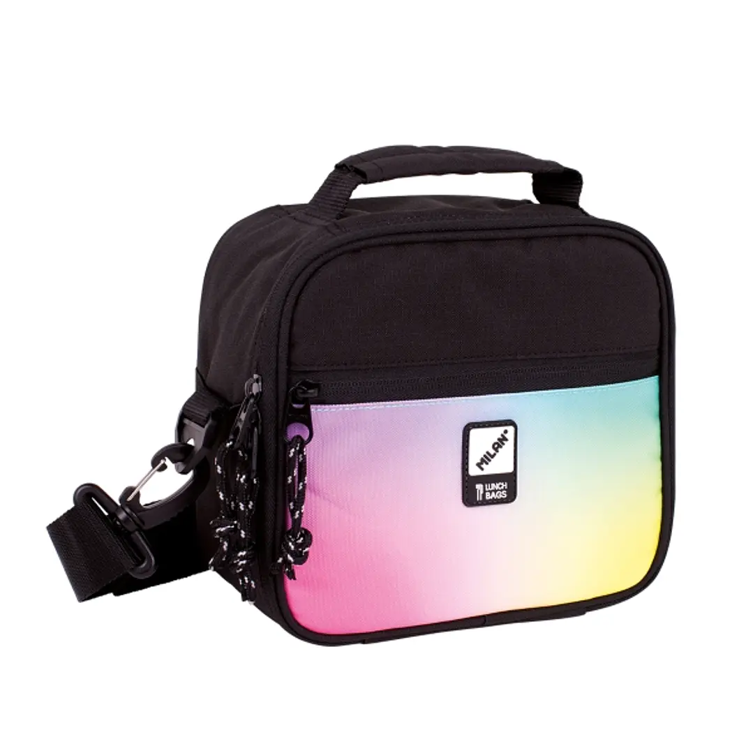 Milan Sunset Bolsa Isotermica Porta Alimentos de 3.5L - Incluye 3 Recipientes - 23x20x11cm - Color Negro 1